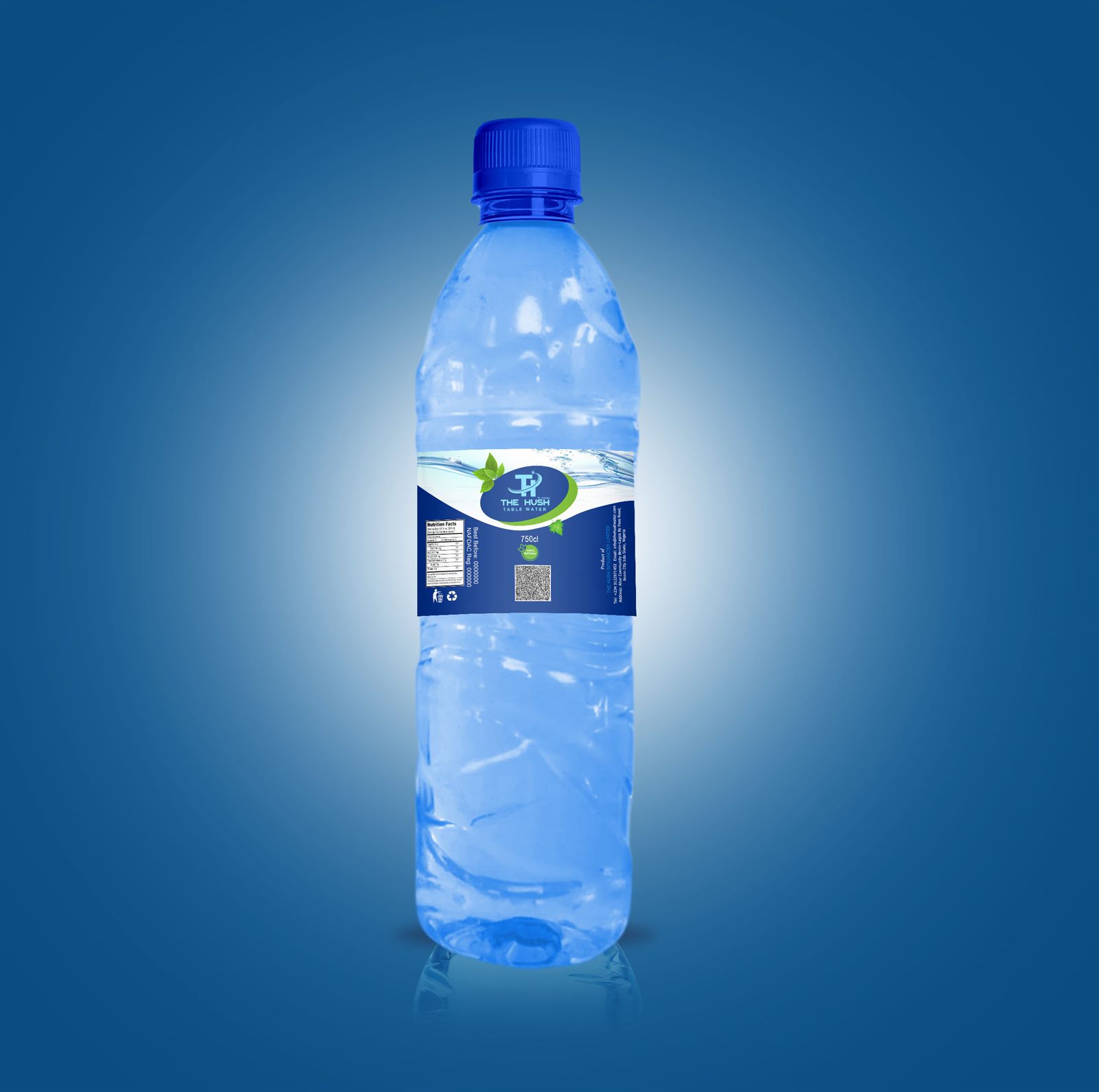 The Hush Table Water premium bottle