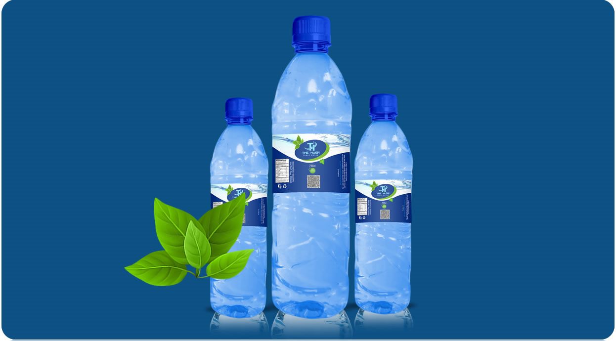 The Hush Table Water bottle range