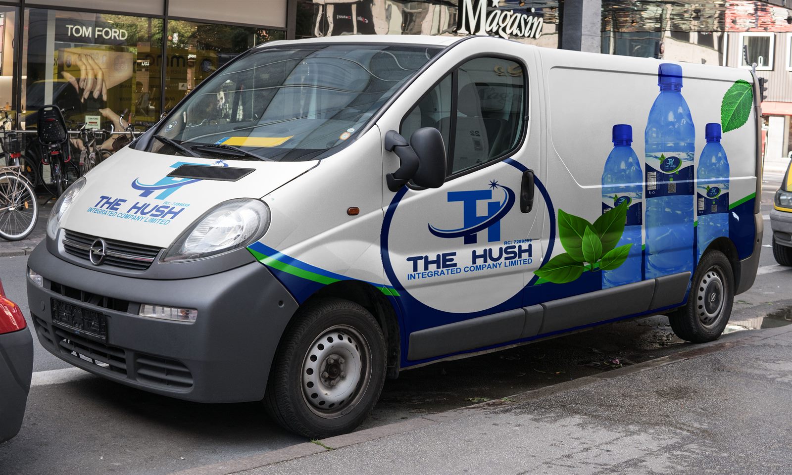 The Hush branded delivery van